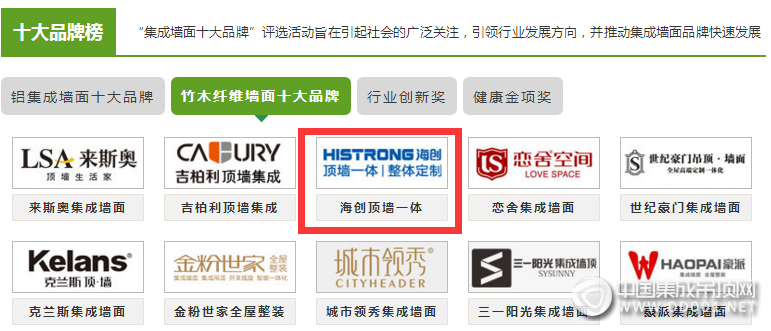 中國(guó)集成吊頂網(wǎng)&集成墻面網(wǎng)合作企業(yè)年終匯總——海創(chuàng)