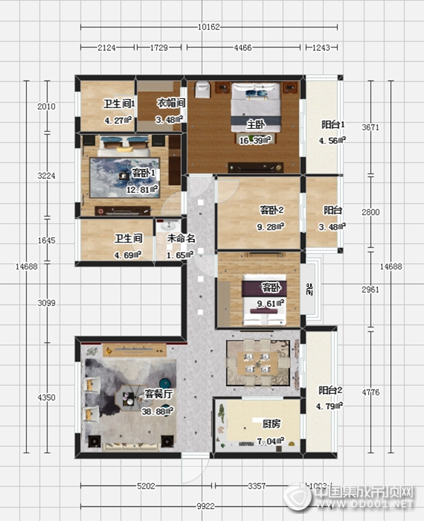 菲林克斯新中式戶型圖