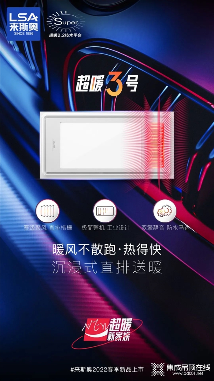 來(lái)斯奧超暖3號(hào)｜沉浸式直排送暖，暖風(fēng)不散熱得快！