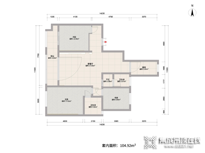 奇力案例賞析 ▏104㎡滿滿現(xiàn)代風 太好看了