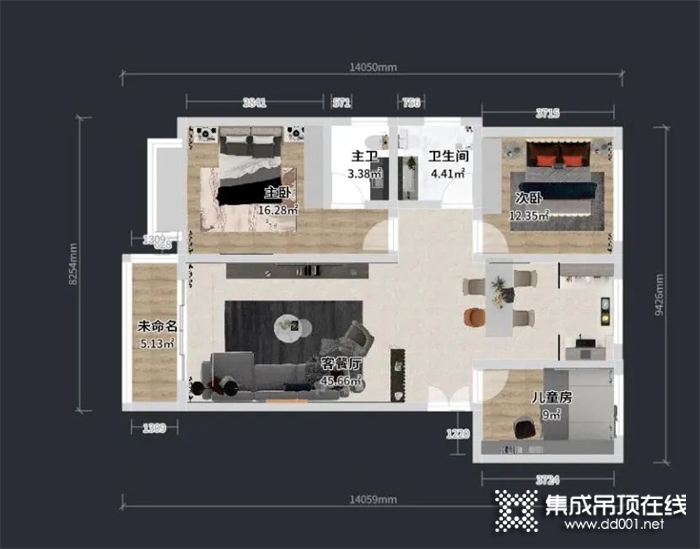 星雅圖現代簡約|高級灰+綠植點綴，營造低調舒適的檔次